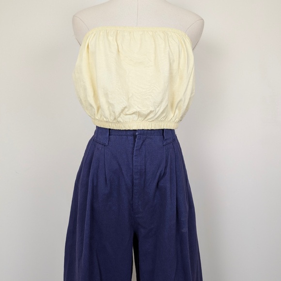 Free with Purchase 90s Runaway Bay Trousers High Rise Waisted Pleated Pants - Picture 3 of 10